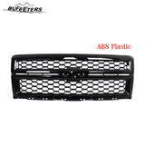 BUFEETERS Front Bumper Upper Grille Fit For 2014 2015 Chevy Silverado 1500,Honeycomb Style,Gloss Black