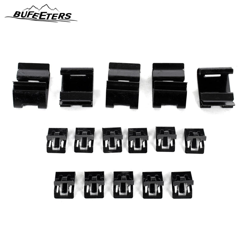 BUFEETERS Front Bumper Upper Grille Fit For 2017 2018 2019 F-250 F-350 F-450 F-550 Super Duty,
Lariat Style,Race Red&Matte Black