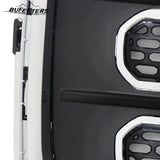 BUFEETERS Front High Chrome Shell Grille Assembly Fit For 2013 2014 2015 2016 GMC Acadia SLT,Chrome&Dark Gray