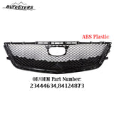 BUFEETERS  Front Mesh Radiator Bumper Upper Grille W/o Camera Hole Fit For 2016 2017 2018 Cadillac CT6,Honeycomb Style,Black