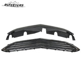 BUFEETERS Front Bumper Upper & Lower Grille Set Fit For 2016 2017 Chevrolet Equinox,Chrome&Black