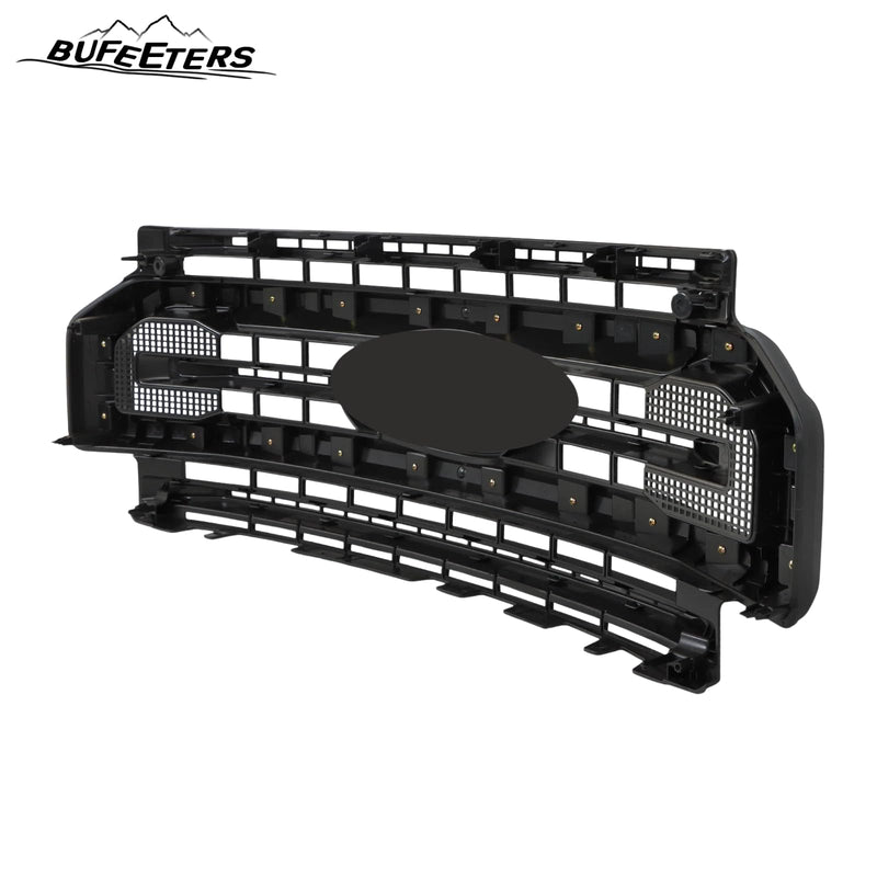 BUFEETERS Front Bumper Upper Grille Fit For 2020 2021 2022 F-250 F-350 Super Duty,Platinum Style,Matte Black
