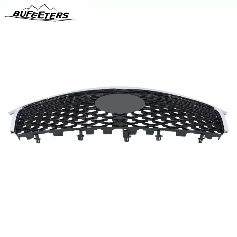 BUFEETERS  Front Bumper Upper Grille Fit For 2015 2016 2017 INFINITI QX80,Mesh Style,Chrome&Black