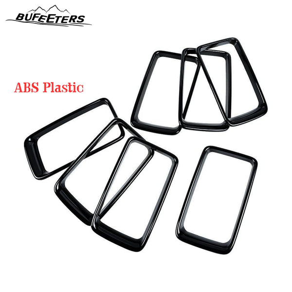 BUFEETERS   Front Grille Mesh Ring Insert Cover Fit For 2014 2015 2016 Jeep Grand Cherokee,Factory Style,Gloss Black