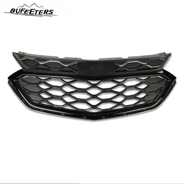 BUFEETERS New Front Grille Mesh Sport Fit For 2018 2019 2020 Chevrolet Equinox,Honeycomb Style,Black