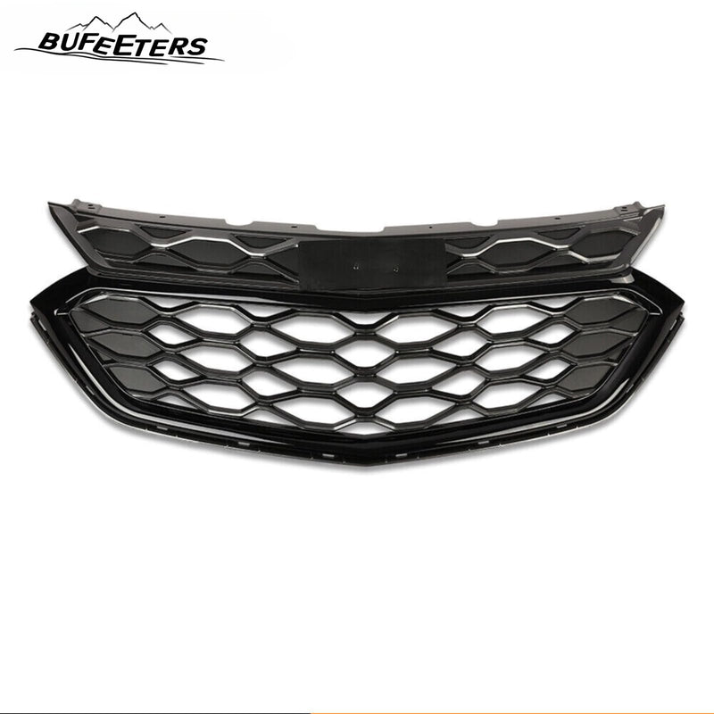 BUFEETERS New Front Grille Mesh Sport Fit For 2018 2019 2020 Chevrolet Equinox,Honeycomb Style,Black