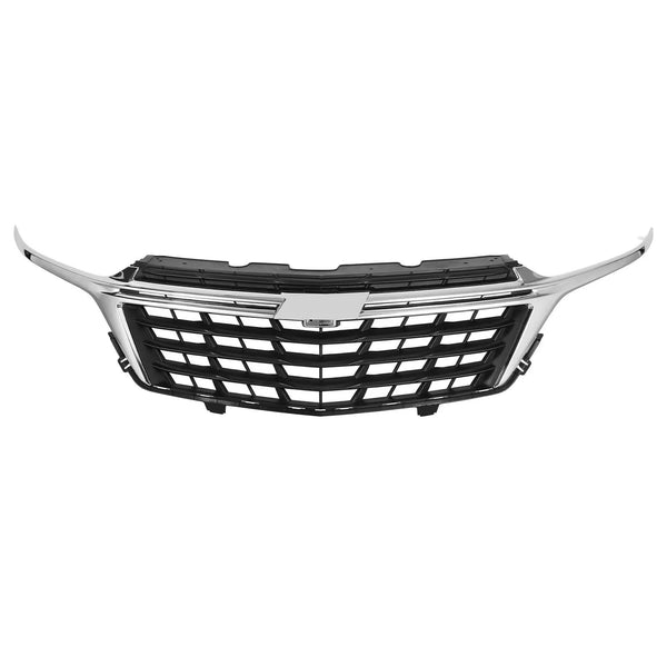 BUFEETERS  Front Bumper Upper Grille  Black W/Chrome Trim Fit For 2022 2023 Chevy Equinox