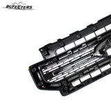 BUFEETERS Front Bumper Upper Grille Fit For 2020 2021 2022 F-250 F-350 F-450 F-550 Super Duty,Lariat Sport Style,Gloss Black