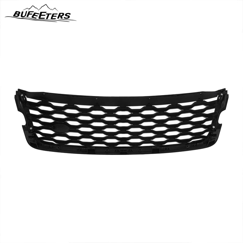 BUFEETERS  Front Bumper Upper Grille Fit For 2018 2019 2020 2021 2022 2023 Land Rover Range Rover Velar,Honeycomb Style,Gloss Black