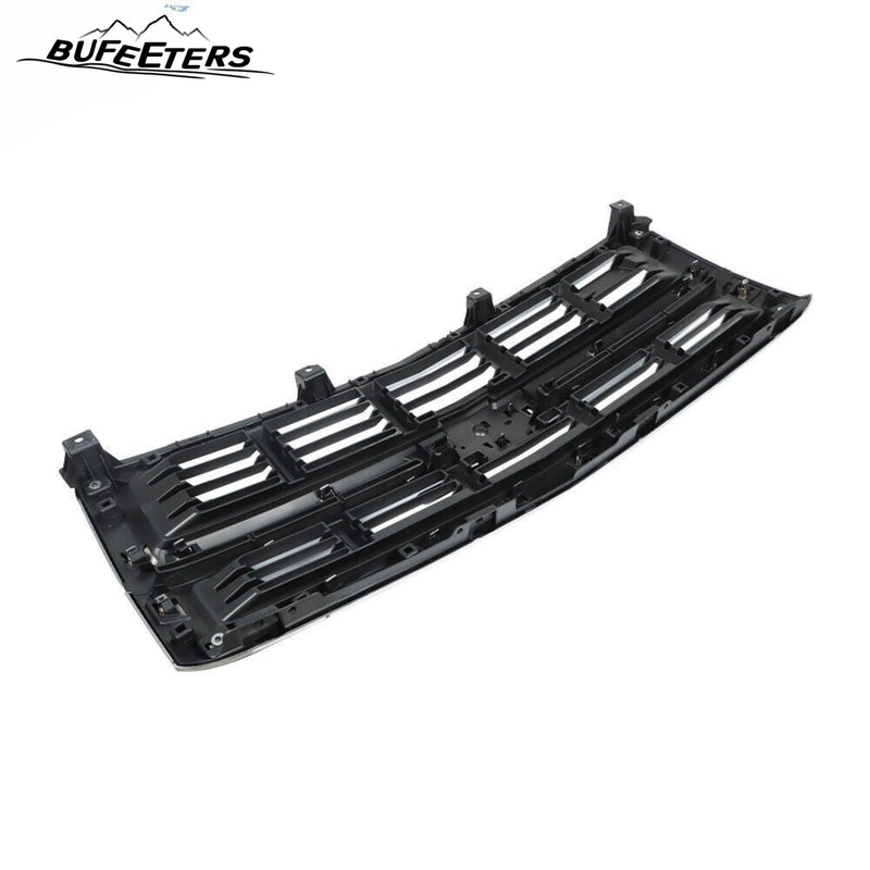 BUFEETERS Front Bumper Upper Grille Fit For 2014 2015 Chevy Silverado 1500,Factory Style,Black Grille with Chrome Surround