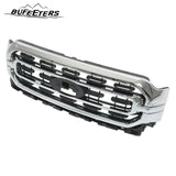 BUFEETERS Front Bumper Upper Grille Fit For 2021 2022 Ford F150 XLT,Horizontal Billet Style,Chrome&Black
