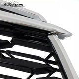 BUFEETERS Front Bumper Upper Grille w/Camera Hole Position Fit For 2020 2021 2022 Toyota Highlander,Mesh Style,Chrome&Black