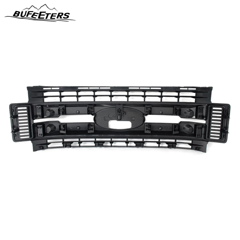 BUFEETERS Front Bumper Upper Grille Fit For 2017 2018 2019 F-250 F-350 F-450 F-550 Super Duty,XL Style,Magma Red&Matte Black