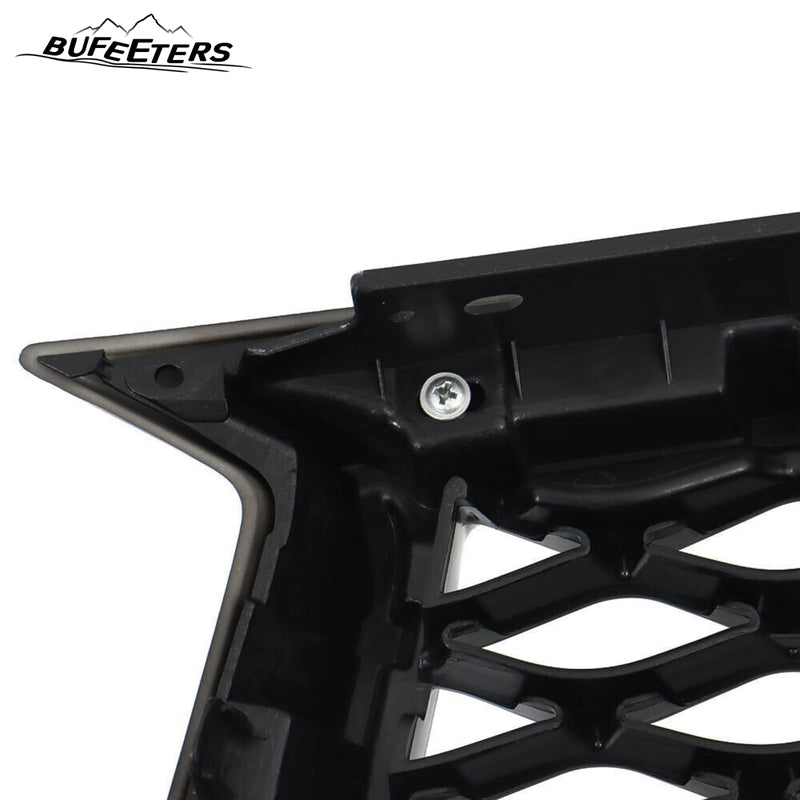 BUFEETERS  Front Upper Grille  W/Camera Hole  Fit For 2019 2020 2021 2022 2023 INFINITI QX50,Gloss Black