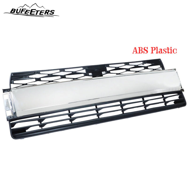 BUFEETERS  Front Bumper Lower Grille Fit For 2014 2015 2016 2017 2018 2019 2020 Toyota 4Runner Limited,Mesh Style,Chrome＆Black