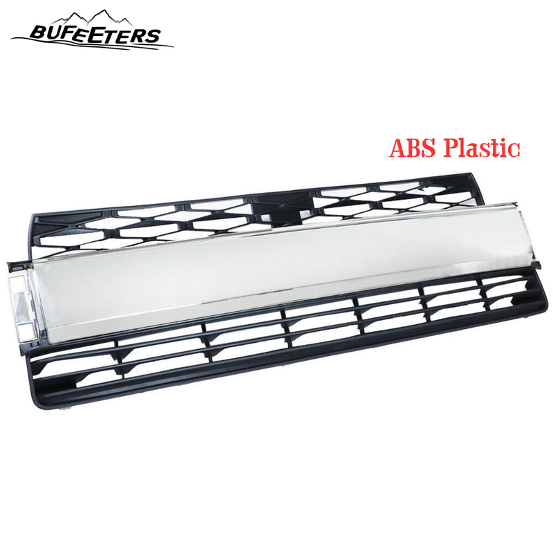 BUFEETERS  Front Bumper Lower Grille Fit For 2014 2015 2016 2017 2018 2019 2020 Toyota 4Runner Limited,Mesh Style,Chrome＆Black
