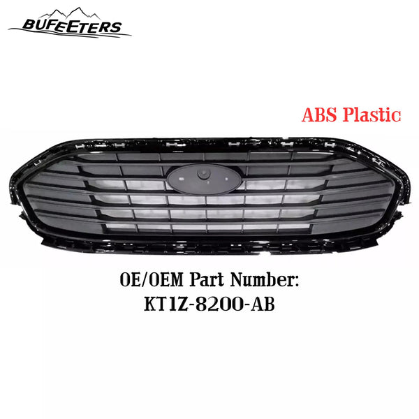 BUFEETERS Front Bumper Upper Grille W/O Chrome Molding Trim Fit For 2018 2019 2020 2021 2022 2023 Ford Transit Connect,Mesh Style,Black