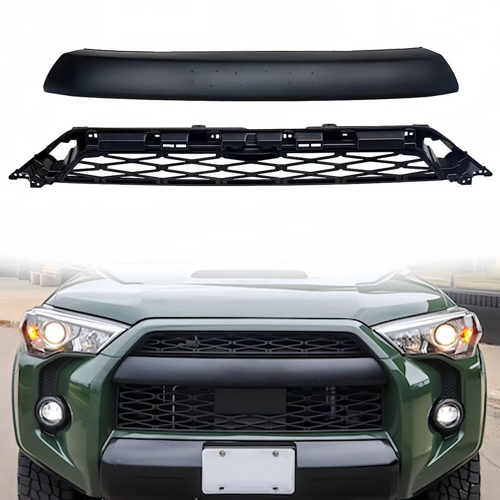 BUFEETERS  Front Bumper Grille Fit For Toyota 2014 2015 2016 2017 2018 2019 2020 4Runner Upper Mesh Grill Assy SR5/TRD