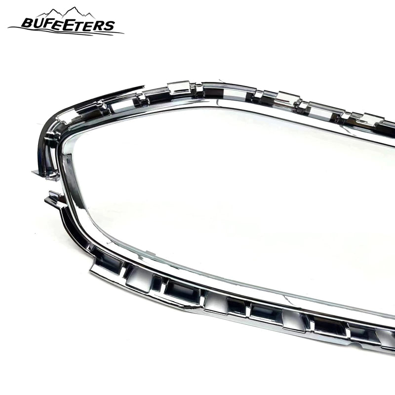 BUFEETERS Front Grille Chrome Trim Molding Fit For 2019 2020 2021 Ford Transit Connect,Chrome&Black