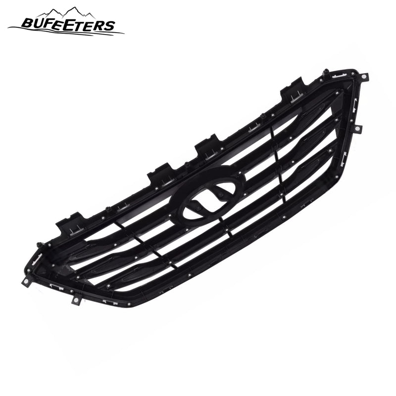 BUFEETERS    Front Bumper Upper Grille Fit For 2015 2016 2017 Hyundai Sonata Sport,Chrome&Black