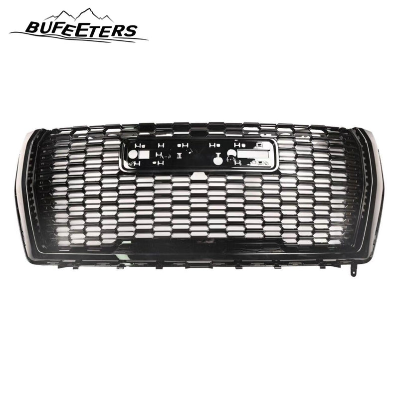 BUFEETERS Front Grille Grill Hood Trim Molding Set Fit For 2021 2022 2023 GMC Yukon/XL Denali,Gloss Black