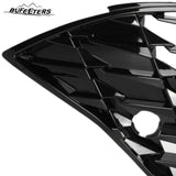 BUFEETERS    Front Bumper Upper Grille W/O Sensor Hole Fit For 2020 2021 2022 2023 Hyundai Sonata,Honeycomb Style,Gloss Black