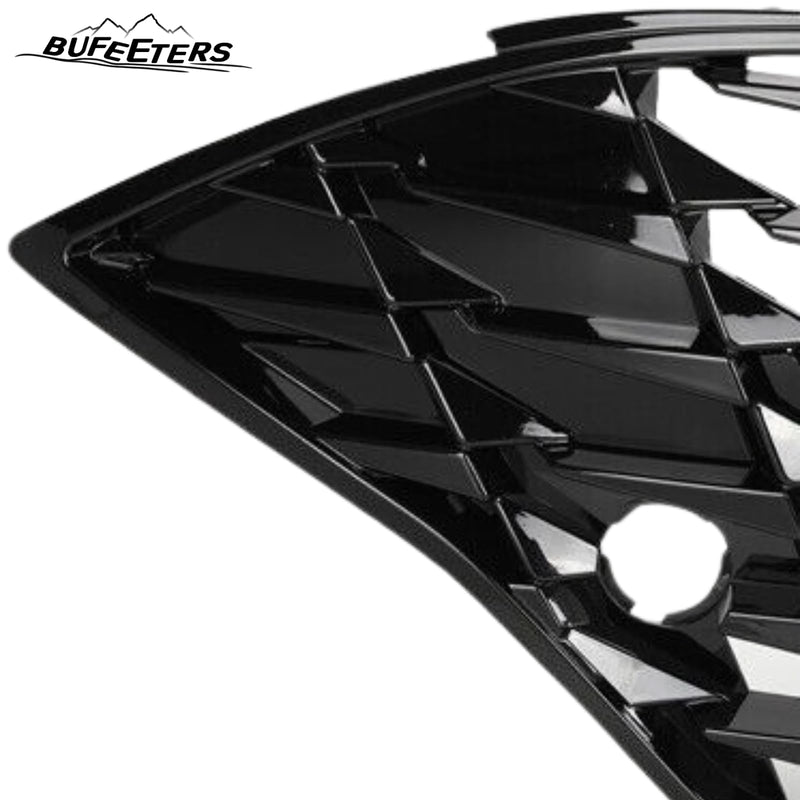 BUFEETERS    Front Bumper Upper Grille W/O Sensor Hole Fit For 2020 2021 2022 2023 Hyundai Sonata,Honeycomb Style,Gloss Black