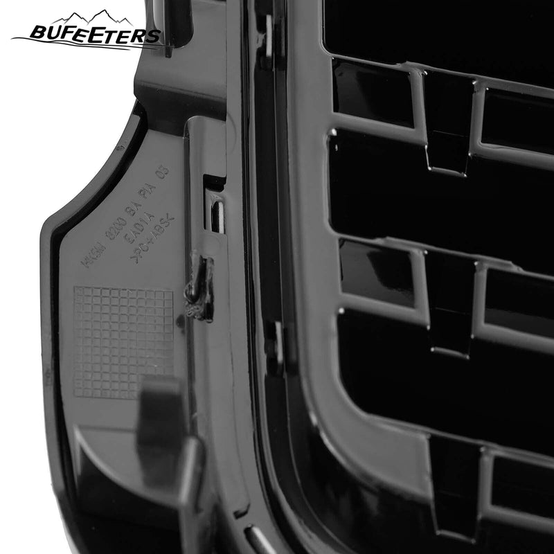 BUFEETERS Front Bumper Upper Grille Fit For 2013 2014 2015 2016 2017 Land Rover Range Rover Vogue L405,Mesh Style,Gloss Black