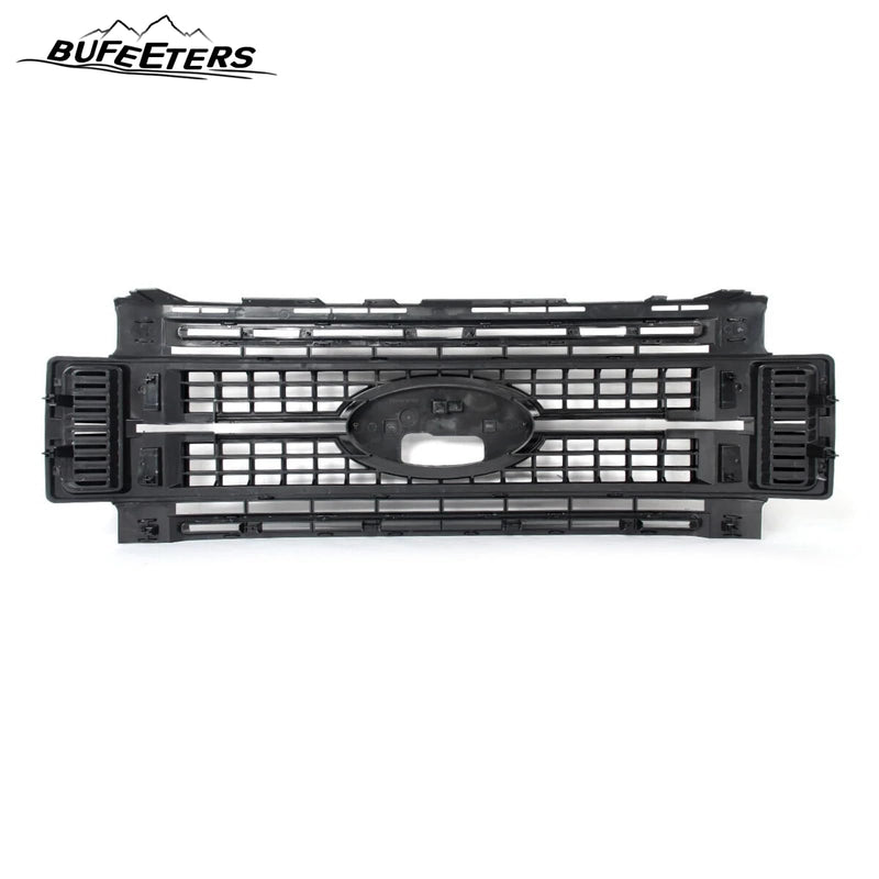 BUFEETERS Front Bumper Upper Grille Fit For 2017 2018 2019 F-250 F-350 F-450 F-550 Super Duty,Platinum Style,E2 Magma Red &Matte Black