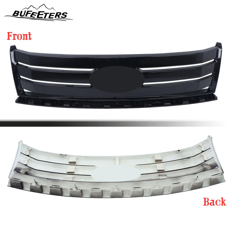 BUFEETERS Front Bumper Grille Upper Grill Trim Fit For 2007 2008 2009 2010 Ford Edge,Factory Style,Gloss Black