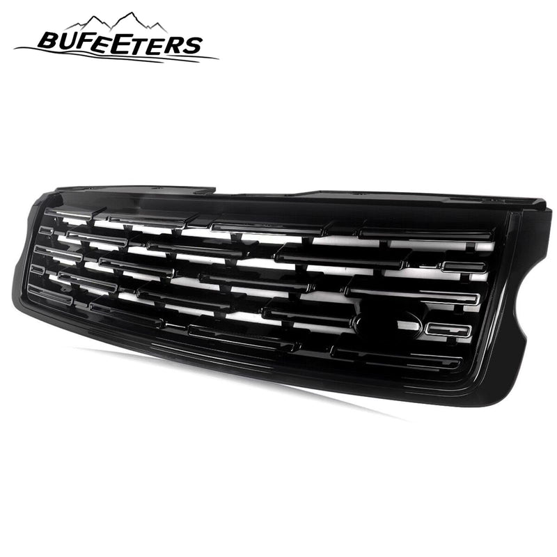 BUFEETERS Front Bumper Upper Grille Fit For 2013 2014 2015 2016 2017 Land Rover Range Rover Vogue L405,2023 Style,Gloss Black