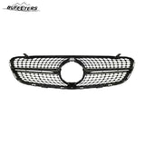 BUFEETERS  Front Bumper Upper Grille Fit For 2016 2017 2018 2019 Mercedes Benz X253 GLC250 GLC300 GLC350,Diamond Style,Chrome&Black
