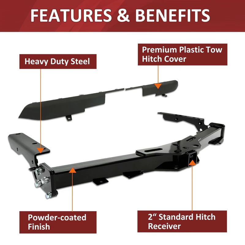 BUFEETERS Class 3 Tow Hitch 2" Receiver Fit For Toyota Highlander (Non-Limited) 2014-2019