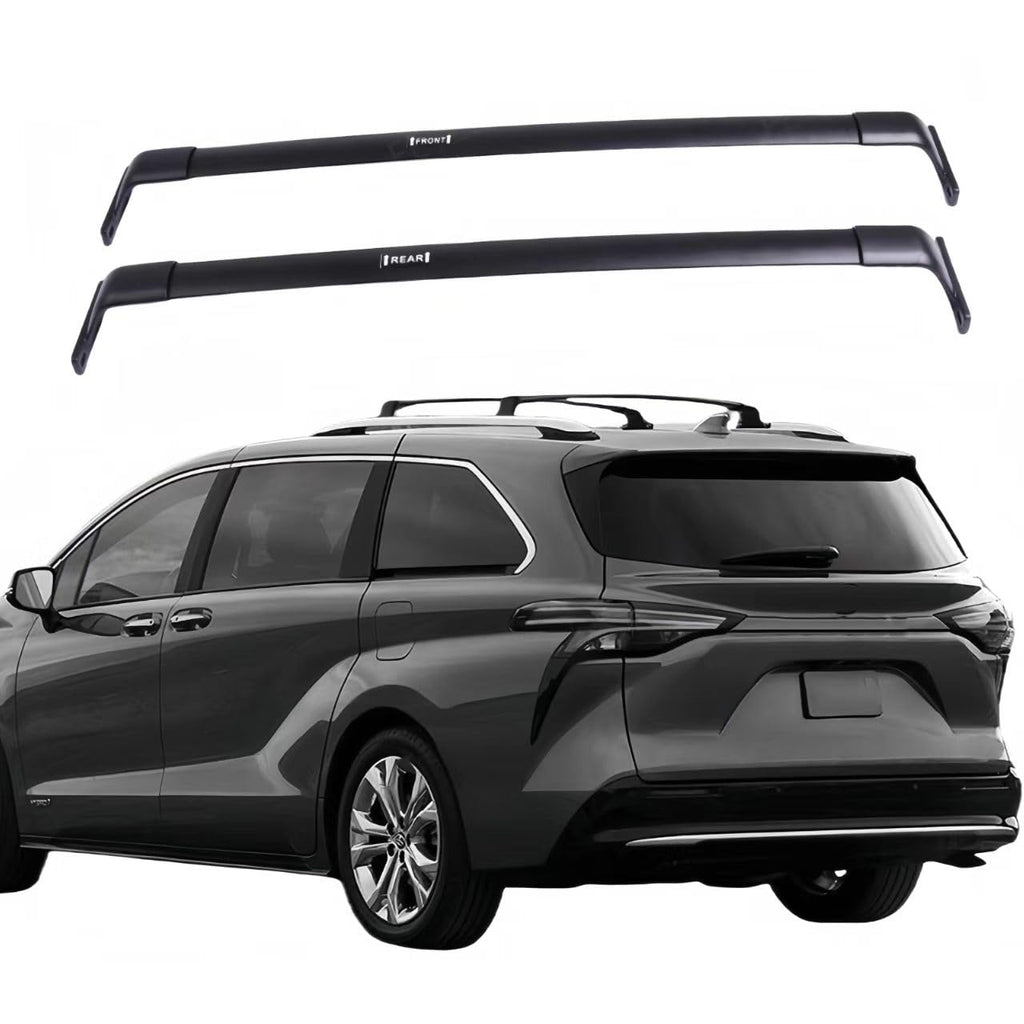 BUFEETERS   Roof Rack Cross Bars Fit For 2021 2022 2023 2024 Toyota Sienna,Black,220 lbs
