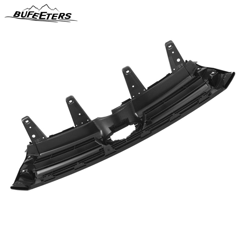 BUFEETERS Front Bumper Upper + Lower Grille w/Camera Hole Fit For 2017 2018 2019 Toyota Highlander,Factory Style,Chrome&Black