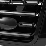BUFEETERS Front Bumper Upper Grille Fit For 2013 2014 2015 2016 2017 Land Rover Range Rover Vogue L405,Mesh Style,Gloss Black