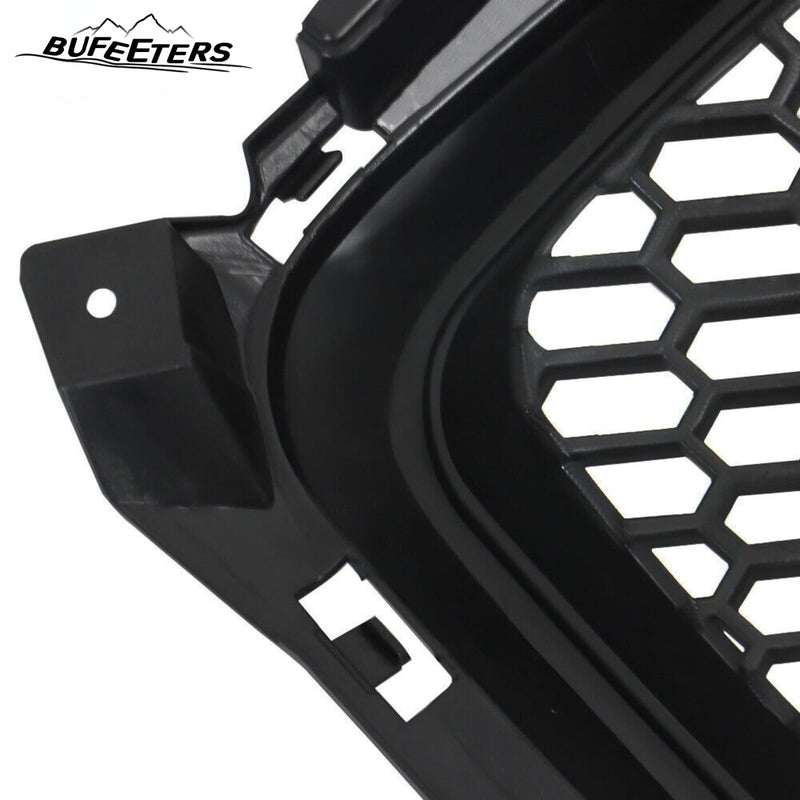 BUFEETERS     Front Bumper Hood Grille Fit For 2017 2018 Hyundai Elantra Sedan,Honeycomb Style,Matte Black