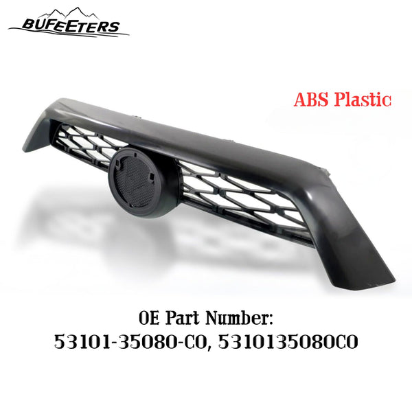 BUFEETERS  Front Bumper Upper Grille Fit For 2014 2015 2016 2017 2018 2019 Toyota 4Runner,Mesh Style,Black