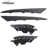 BUFEETERS  17PCS Front Grille/LED Fog Lamp/Headlight Trim/Bracket Fit For 2022 2023 Honda Civic Sedan,Factory Style,Black