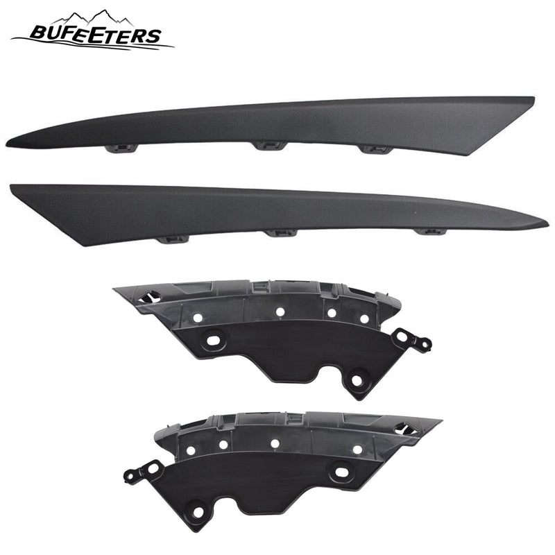 BUFEETERS  17PCS Front Grille/LED Fog Lamp/Headlight Trim/Bracket Fit For 2022 2023 Honda Civic Sedan,Factory Style,Black