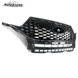 BUFEETERS Front Bumper Upper Grille Grill Fit For Ford Explorer ST 2020 2021 2022,Honeycomb/ST Style,Gloss Black
