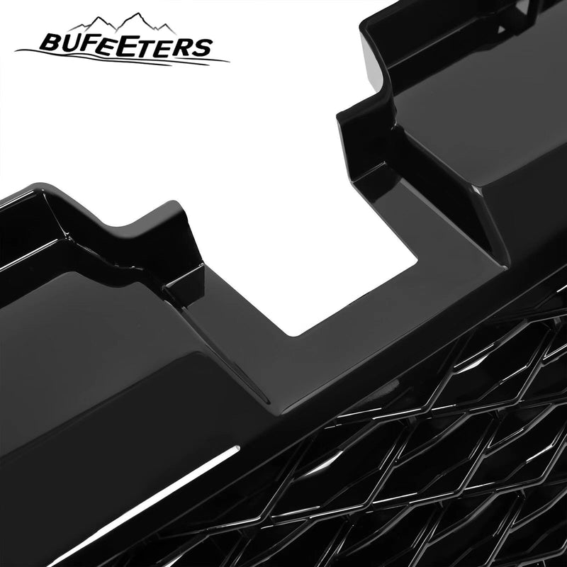 BUFEETERS  Front Grille Air Side Vent Set Fit For 2010 2011 2012 2013 Land Rover Range Rover Sport L320,Mesh Style,Black&Silver