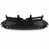 BUFEETERS  Front Upper Grille w/LED Fit For 2019 2020 2021 2022 2023 Dodge Ram 1500,Rebel Style,Matte Black