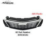 BUFEETERS  Front Bumper Upper Grille Chrome Surround Fit For 2022 2023 Chevy Chevrolet Traverse,Horizontal Billet Style,Chrome&Black