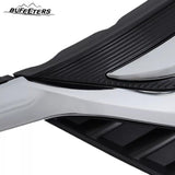 BUFEETERS Front Bumper Upper Grille W/Chrome Headlight Eyelid Molding Fit For 2018 2019 2020 2021 Honda Odyssey,Mesh Style,Chrome&Matte Black