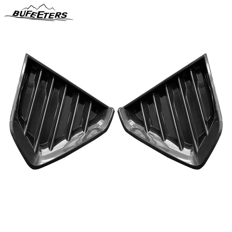 BUFEETERS  5Pcs Complete Front Bumper Grille Kit With Fog Lamp Cover Fit For 2020 2021 2022 2023 2024 Cadillac CT4,Factory Style,Chrome&Black