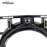 BUFEETERS  Front Bumper Upper Grille W/Camera Hole Fit For 2016 2017 2018 2019 Mercedes-Benz X166 GLS-Class,GT R Style,Chrome&Black