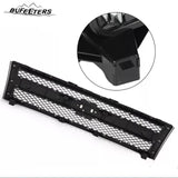 BUFEETERS Front Upper Chrome Grille w/ Black Insert Fit For 2007 2008 2009 2010 2011 2012 2013 Chevy Silverado 1500,Mesh Insert Style,Chrome&Black