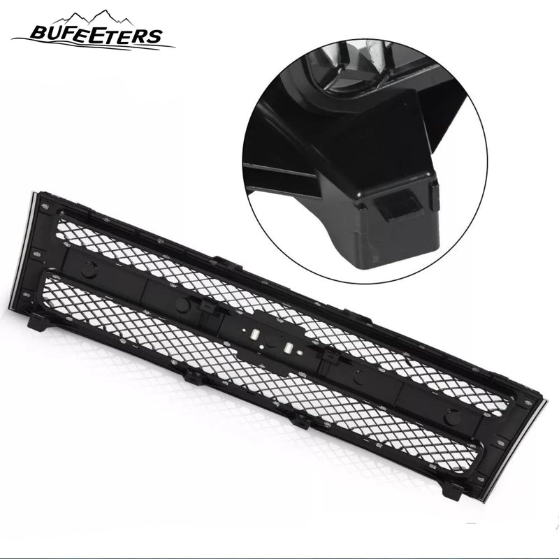 BUFEETERS Front Upper Chrome Grille w/ Black Insert Fit For 2007 2008 2009 2010 2011 2012 2013 Chevy Silverado 1500,Mesh Insert Style,Chrome&Black