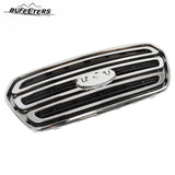 BUFEETERS Front Bumper Grille Fit For 2015 2016 2017 2018 2019 Ford Transit 150 250 350,Horizontal Billet Style,Chrome&Black